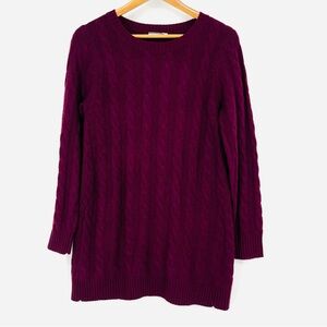 Sea Bleu Small Cable Knit Cashmere Sweater